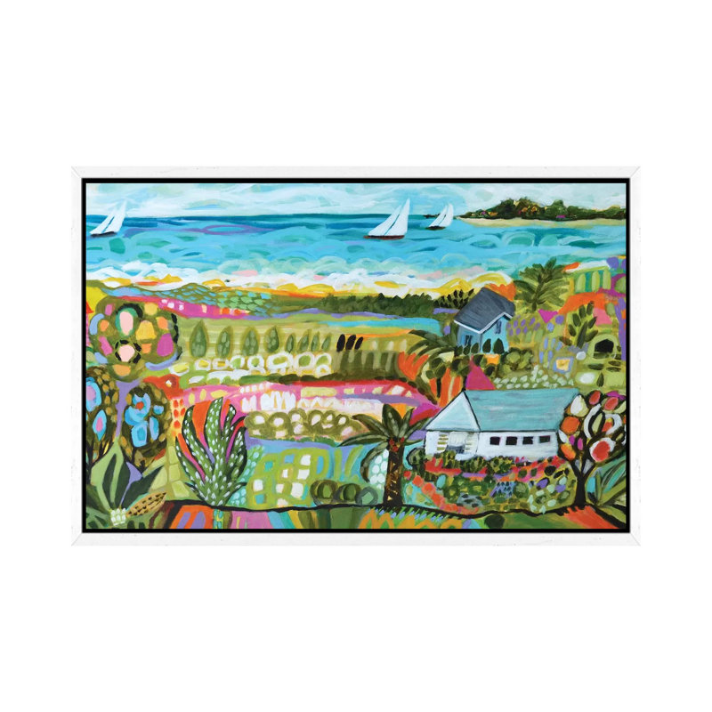 Nautical Whimsy III by Karen Fields - Wrapped Canvas Gallery-Wrapped Canvas Giclée, White Floater Framed
