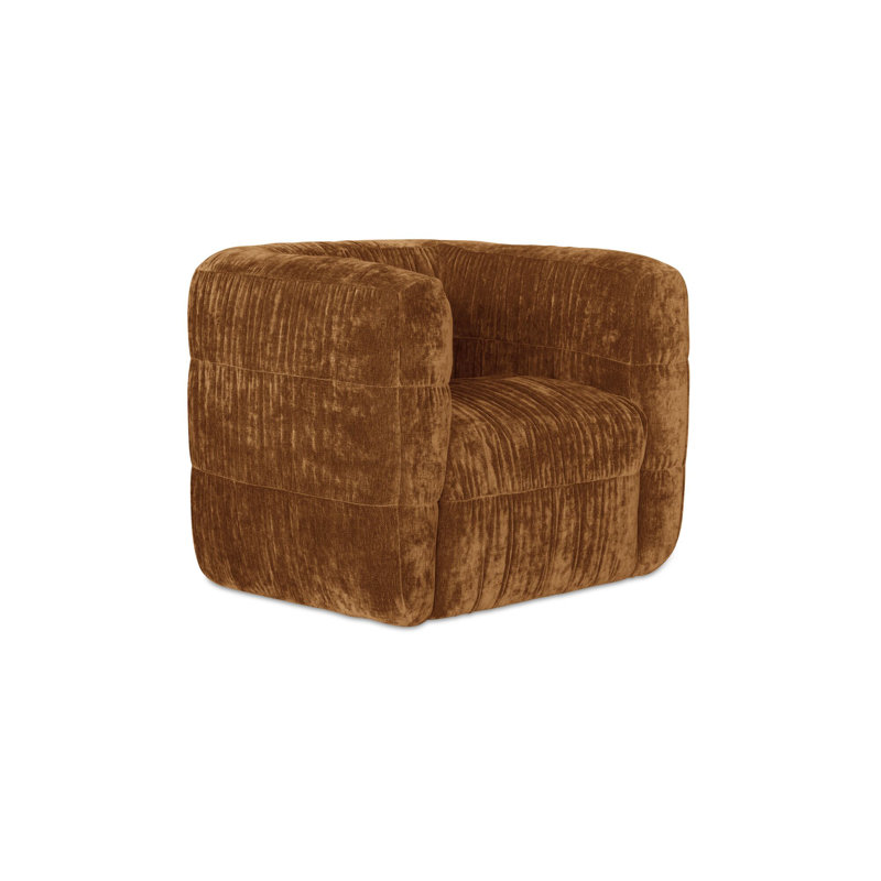 Robson Swivel Chair Toffee, Brown