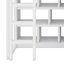 Lit mezzanine simple avec garde-robe, tablettes de rangement, glissoire et DEL