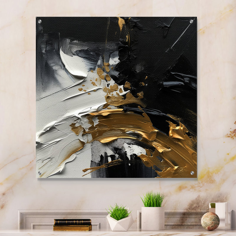 Soderberg - Art mural abstrait en acrylique, H 36 po x l 36 po