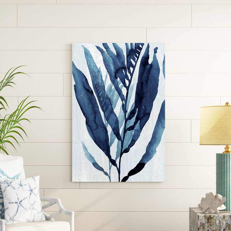 Bleu Drift I, H 48 po x l 32 po, Non, Toile tendue