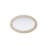 Dennard Oval Cornhusk Mirror in Linen White-108455846