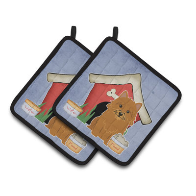 Caroline's Treasures Dog House Polyester Potholder