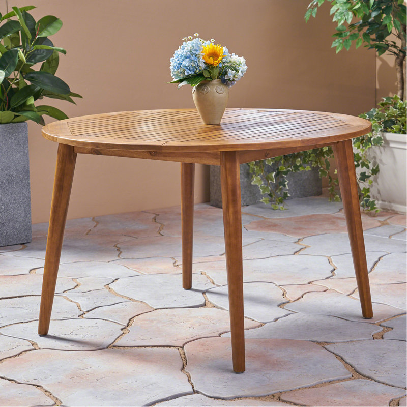 Table de patio en bois Farmhouse, Teck