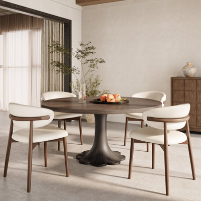 Kitchen/Dining Room Table Set Solid Wood (1 Table 4 Chairs/6 Chairs) For Restaurant & Home Comfort Meets Timeless Style