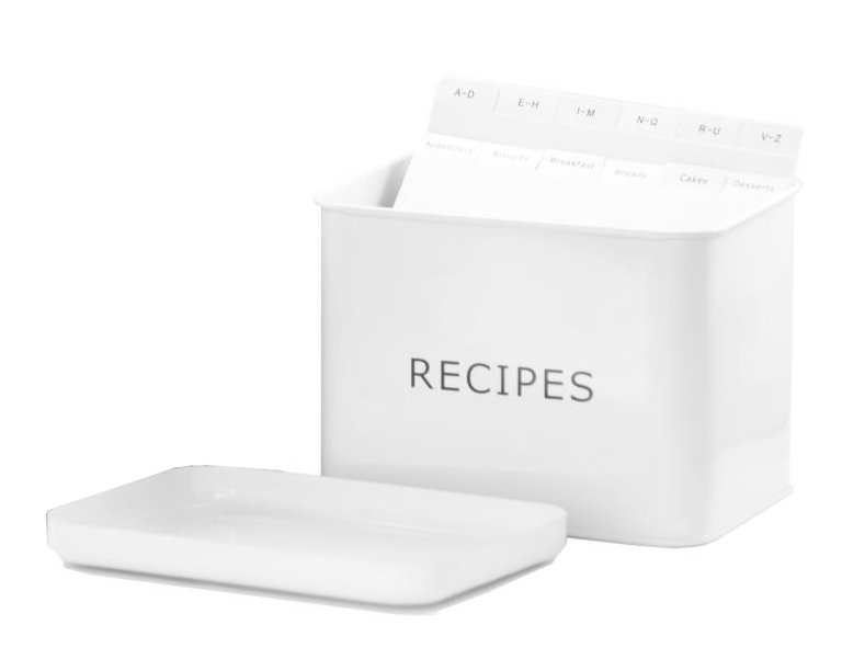 Boîte à recette, Blanc