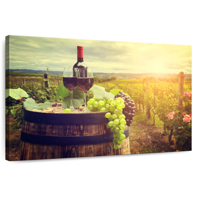 Yarlin Tuscan Vineyard Wine, 30" H x 45" W