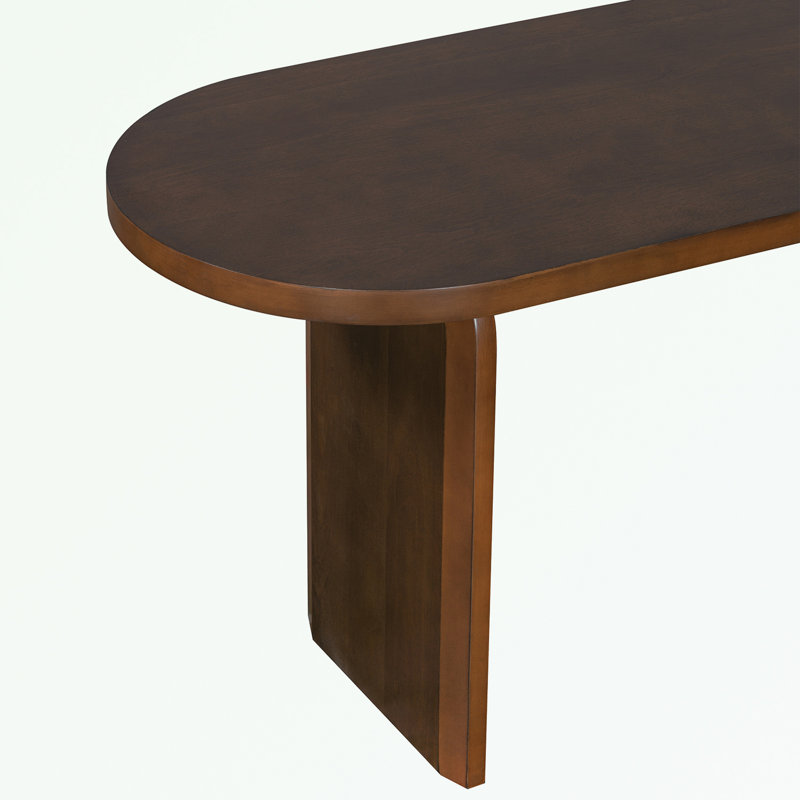 6 Piece Dining Table Set with Bench and 4 chairs, Brown
