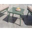 Garden Lounge Set with Table 2 Seater MOLVENO Beige/ Green Metal