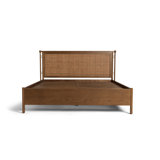 Clover Wood & Woven Bed - King