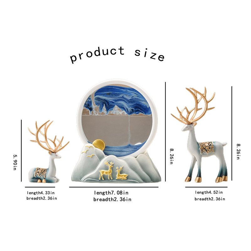 Sculpture Elk Quicksand
