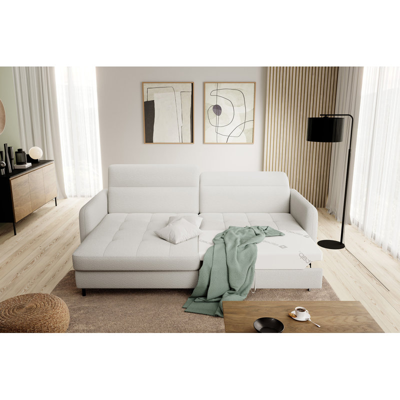 Ecksofa Alayssa, Royal 01 white, Left facing