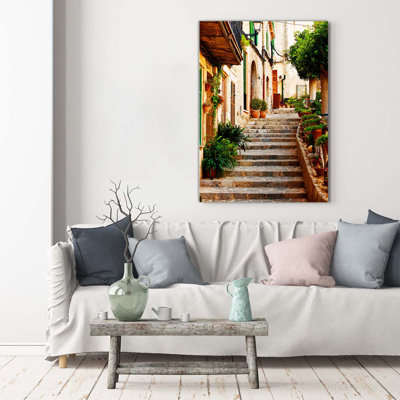 Streets In Spain - Wrapped Canvas Print