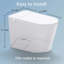Toilette allongée pour bidet Tusuton 1,28 GPF (siège inclus)