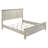Hazelwood Distressed White Eastern King Panel Bed