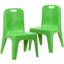 Chaise d'école empilable en plastique Goddard avec poignée de transport et siège de 11 po de hauteur-29193807-126131360