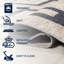 Tapis ivoire / gris foncé Edmonia-1263930689
