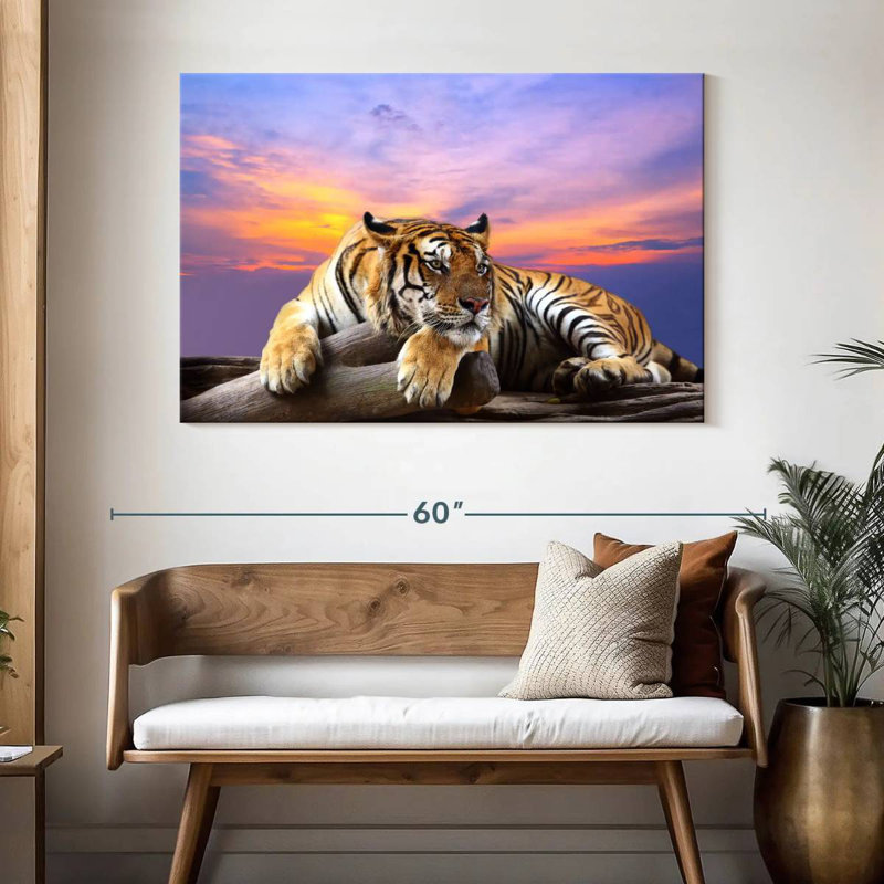 Lounging Tiger, 32" H x 48" W