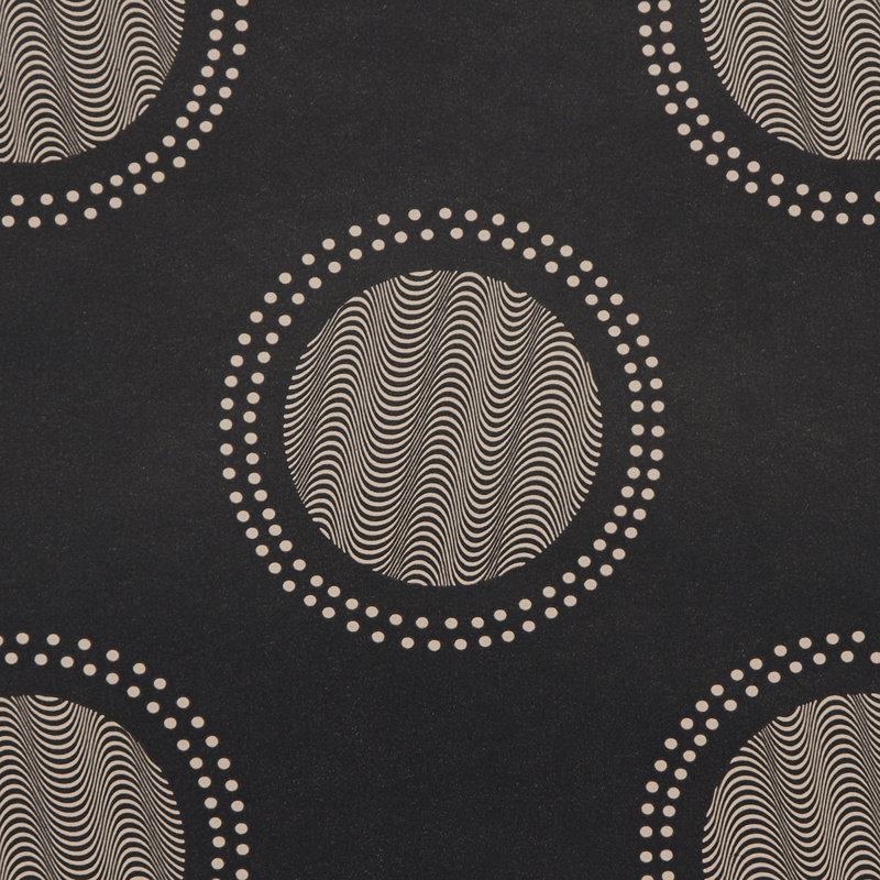 Schumacher x Neisha Crosland Watermark Wallpaper, Black/White