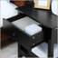 Table de bout, table d'appoint à 2 niveaux avec tiroir et tablette de rangement, table d'appoint moderne