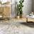 Nissen Abstract Power Loom Yellow/Gray Rug-283190870