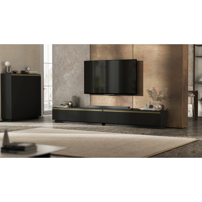 SELENE TV STAND, Matte Black