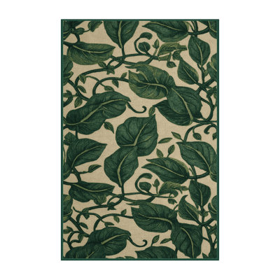 Washable Water Spinach Morning Glory Vegetables Area Rug