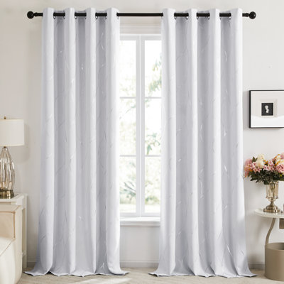 Kellda Solid Blackout Thermal Curtain Panels