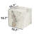 2 Pieces Cube End Table Set
