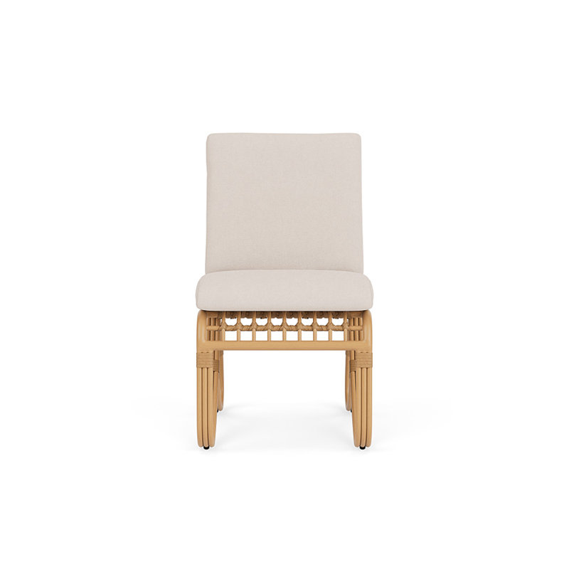 Riviera Outdoor Dining Side Chair, Canvas Birds Eye