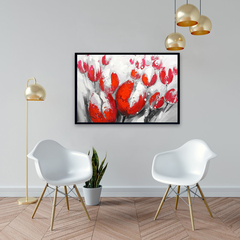 «Red Tulips» sur toile
