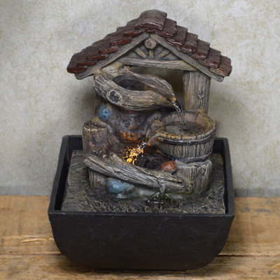 Darrin Indoor Rock Fountain with Lights