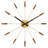 Plug-Inn, 23-Inch, Metallic Spoke Wall Clock-99460725