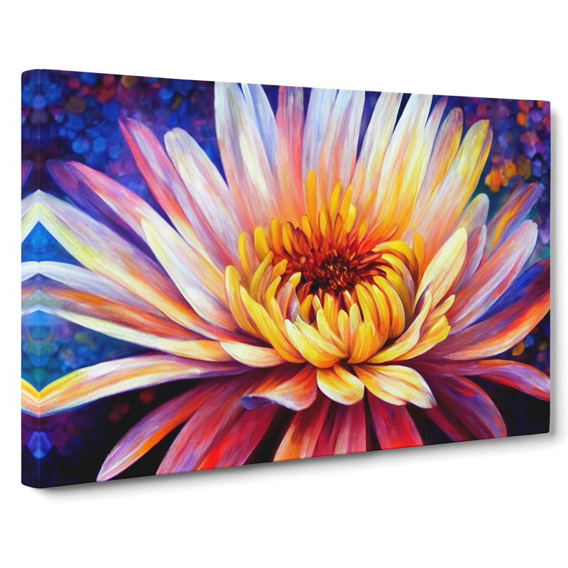 A Chrysanthemum Flower - Wrapped Canvas