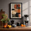Rust and Geometry Industrial - Framed Print-590739885-590739887