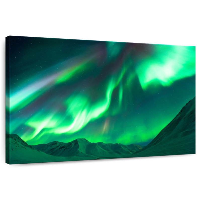Alvord Atigun Pass Aurora, H 26 po x l 39 po
