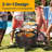 36 Inch Wood Burning Fire Pit With 2 Cooking Grill Grates