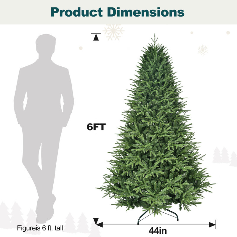 Arbre de Noël artificiel pin conique, H 6 pi