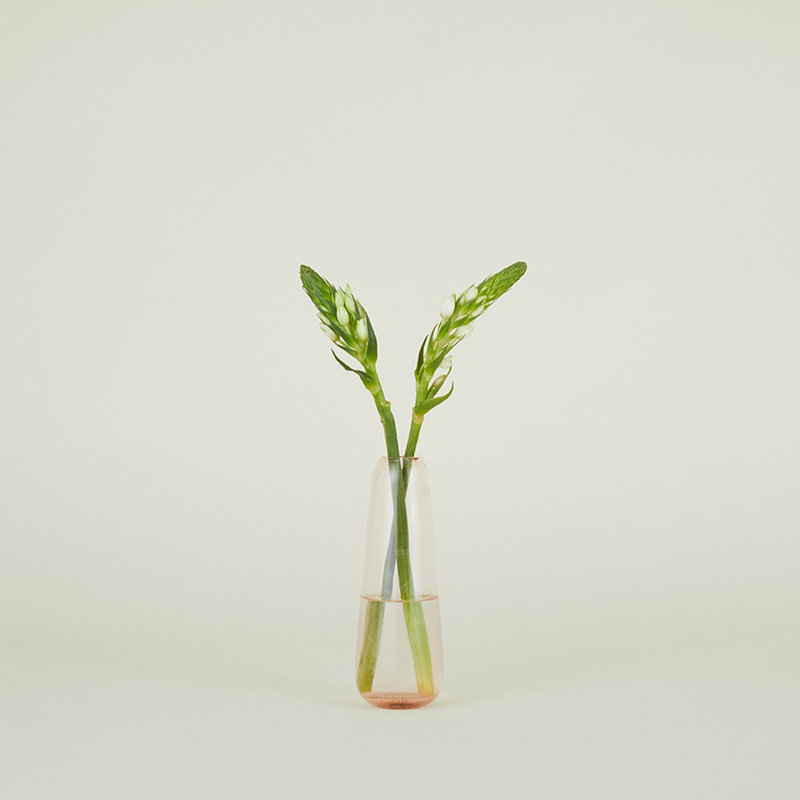 Aurora Glass Table Vase, Blush