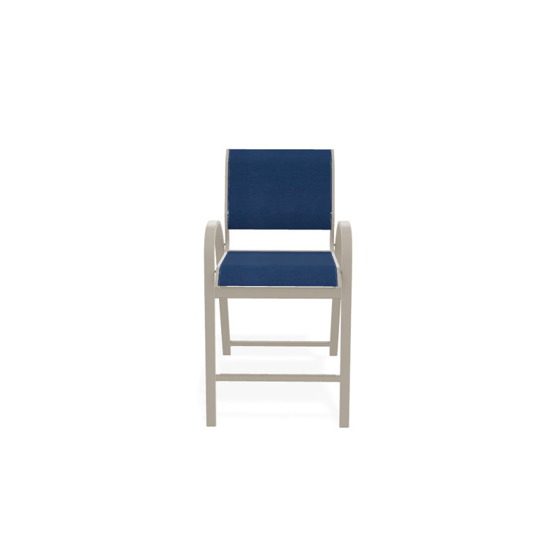 Tabouret de bar 42 po Holna, Cobalt 35D Sunbrella®, Désert texturé