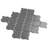 Metro Lantern 9-1/2 " x 10-3/4 " Porcelain Mosaic Floor and Wall Tile-55044775