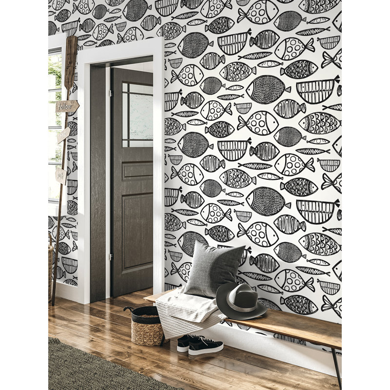  Papier peint non tissé Designs, Noir / blanc