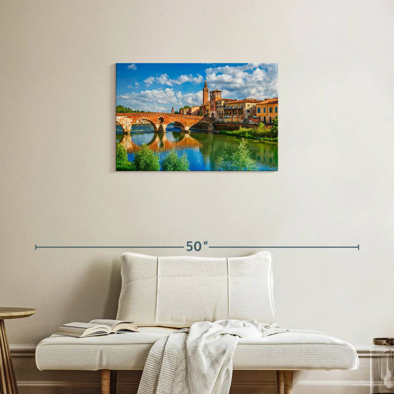 Lilie Ponte Pietra Arch Bridge, 20" H x 30" W