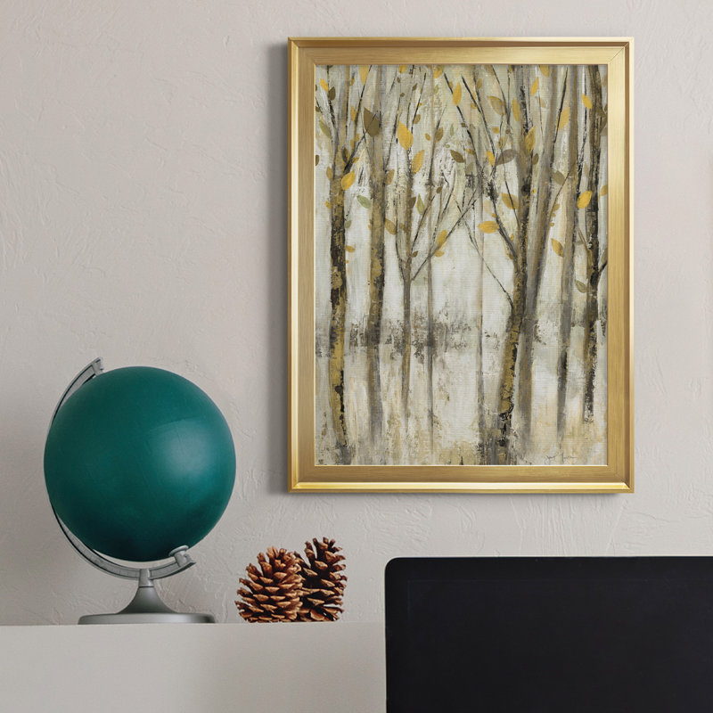 See the Light - Peinture sur toile encadrée, H 22,5 po x l 30,5 po x P 1,5 po, Or