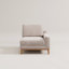 Fauteuil d'appoint rembourré Bourbeau-1196288354