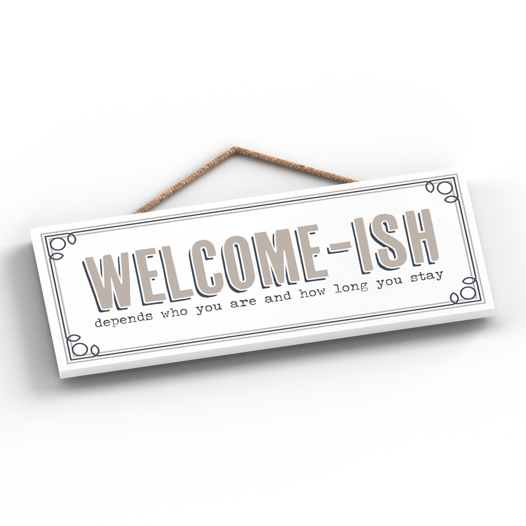Vivid Squid Wholesale WelcomeIsh - No Frame Print on Wood