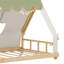 Lit de maison avec tente et éclairage-122259252-122259253