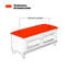 Banc rembourré en cuir véritable brun café-1535425660