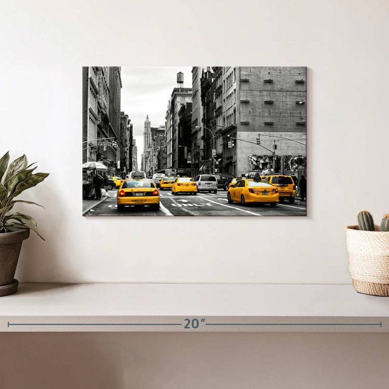 Sirci, New York - trafic de taxis, H 8 po x l 12 po