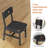 5-Piece Dining Table Set For 4-6 People, 63" Extendable Kitchen Table And 4 Cushion Chairs, Dining Room Table With Mdf Board & Metal Frame -2143613647-2143613641